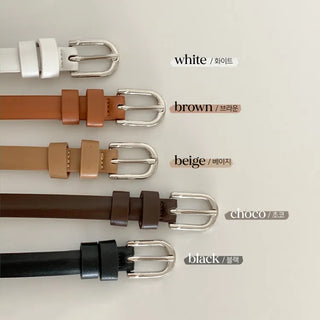 New Leather Casual Slim Leather Belt Collection