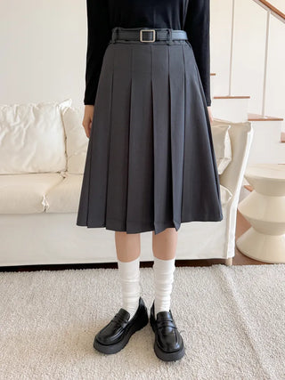 Two-Bell Ribbed Knee Socks Long/Short Daily Mid-Length Socks