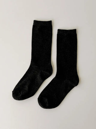 Eight Ribbed Daily Simple All-Season Mid-Length Socks Set