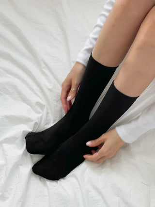 Eight Ribbed Daily Simple All-Season Mid-Length Socks Set