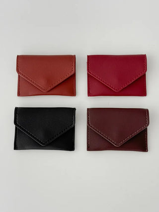 Letter Pocket Slim Leather Belt Bag