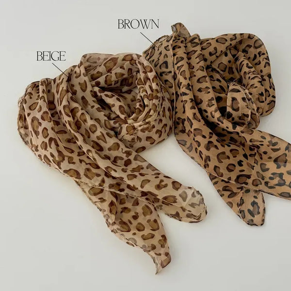 Leopard Square Hair Bandana Scarf