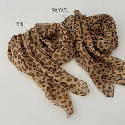 Leopard Square Hair Bandana Scarf
