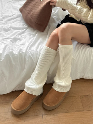 Tyturn Ribbon Bootcut Ribbed Knit Leg Warmers