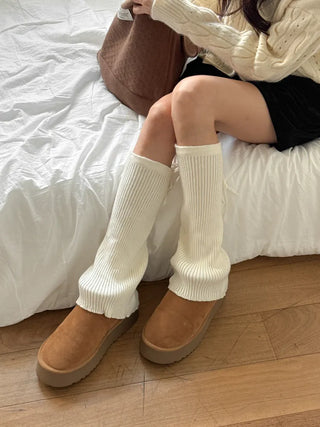 Tyturn Ribbon Bootcut Ribbed Knit Leg Warmers