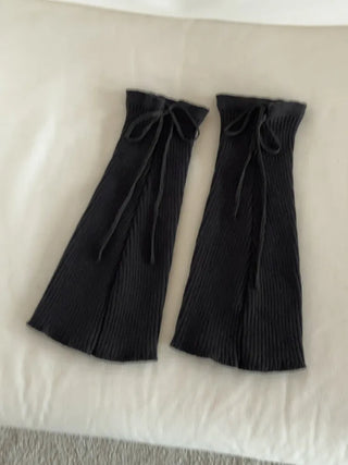 Tyturn Ribbon Bootcut Ribbed Knit Leg Warmers