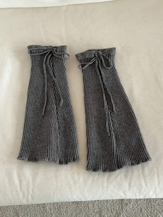 Tyturn Ribbon Bootcut Ribbed Knit Leg Warmers