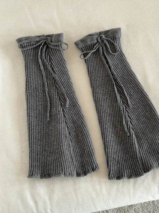 Tyturn Ribbon Bootcut Ribbed Knit Leg Warmers