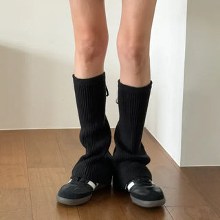 Tyturn Ribbon Bootcut Ribbed Knit Leg Warmers