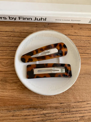 Mi-Eight Leopard Big Hair Snap Clip 2 Types