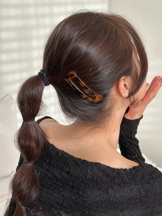 Mi-Eight Leopard Big Hair Snap Clip 2 Types