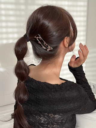 Mi-Eight Leopard Big Hair Snap Clip 2 Types