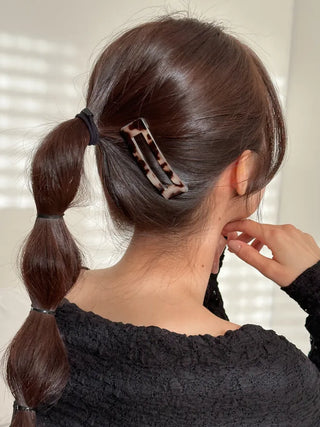 Mi-Eight Leopard Big Hair Snap Clip 2 Types