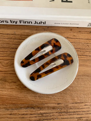 Mi-Eight Leopard Big Hair Snap Clip 2 Types