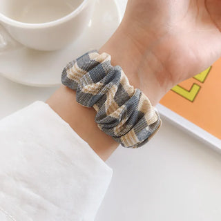 Checkered Shirred Scrunchie Smartwatch 38mm 40mm 41mm Strap