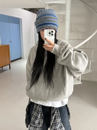Double Sirui Striped Knit Beanie Hat