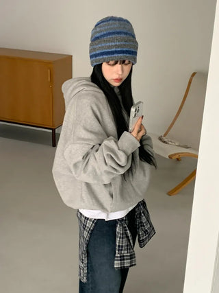 Double Sirui Striped Knit Beanie Hat