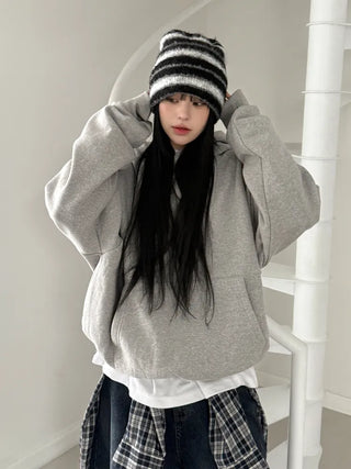 Double Sirui Striped Knit Beanie Hat