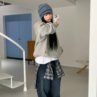 Double Sirui Striped Knit Beanie Hat