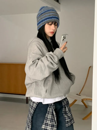Double Sirui Striped Knit Beanie Hat