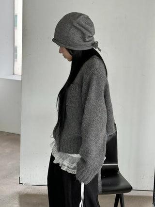 New Roll-Up Stretch Knit Plain Long Beanie Hat