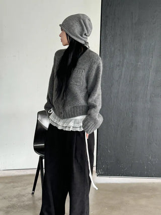 New Roll-Up Stretch Knit Plain Long Beanie Hat