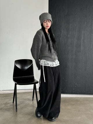New Roll-Up Stretch Knit Plain Long Beanie Hat