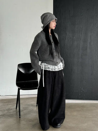 New Roll-Up Stretch Knit Plain Long Beanie Hat