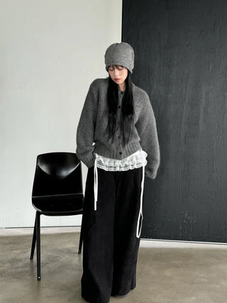 New Roll-Up Stretch Knit Plain Long Beanie Hat
