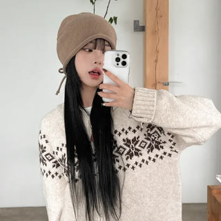 New Roll-Up Stretch Knit Plain Long Beanie Hat
