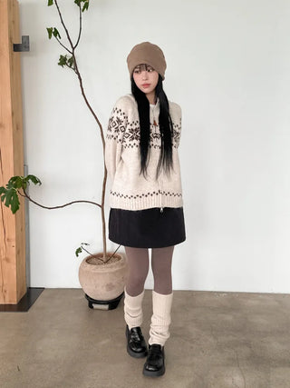 New Roll-Up Stretch Knit Plain Long Beanie Hat