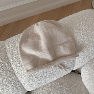 New Roll-Up Stretch Knit Plain Long Beanie Hat