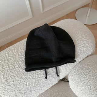 New Roll-Up Stretch Knit Plain Long Beanie Hat