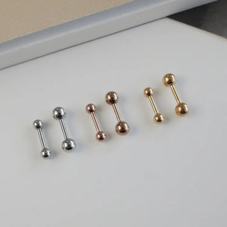 Barbell Silver Rose Gold Gold Ball Piercing