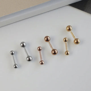 Barbell Silver Rose Gold Gold Ball Piercing