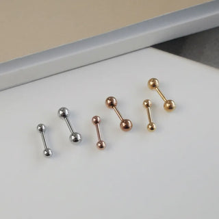Barbell Silver Rose Gold Gold Ball Piercing