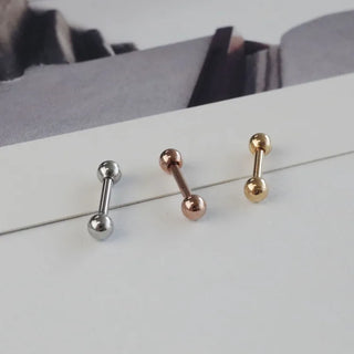 Barbell Silver Rose Gold Gold Ball Piercing