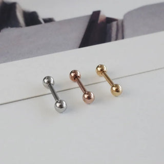 Barbell Silver Rose Gold Gold Ball Piercing