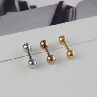 Barbell Silver Rose Gold Gold Ball Piercing