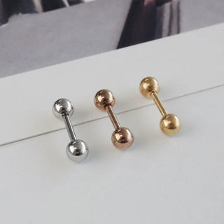 Barbell Silver Rose Gold Gold Ball Piercing