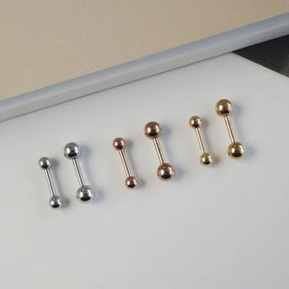 Barbell Silver Rose Gold Gold Ball Piercing