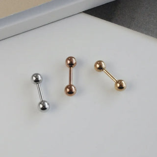 Barbell Silver Rose Gold Gold Ball Piercing