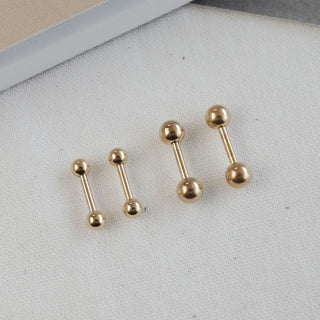 Barbell Silver Rose Gold Gold Ball Piercing