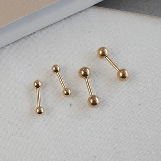 Barbell Silver Rose Gold Gold Ball Piercing