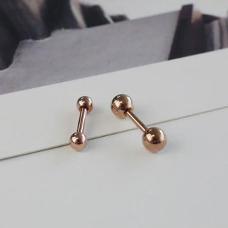 Barbell Silver Rose Gold Gold Ball Piercing