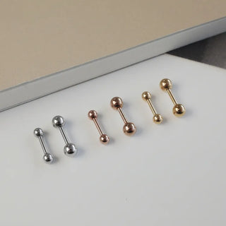 Barbell Silver Rose Gold Gold Ball Piercing