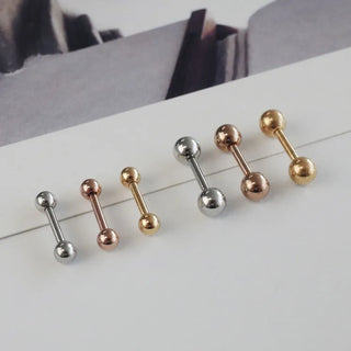 Barbell Silver Rose Gold Gold Ball Piercing
