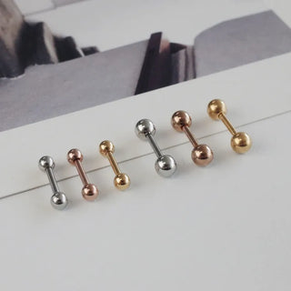 Barbell Silver Rose Gold Gold Ball Piercing