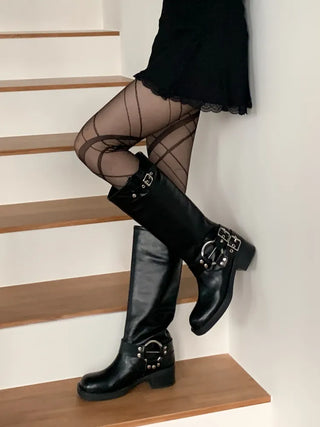 Laine Pattern Pantyhose 2 Types