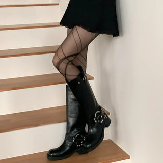 Laine Pattern Pantyhose 2 Types